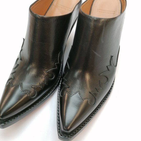 VETEMENTS Kick-Ass Texan Mules US6 EU36 - Made in Italy - Picture 3 of 8